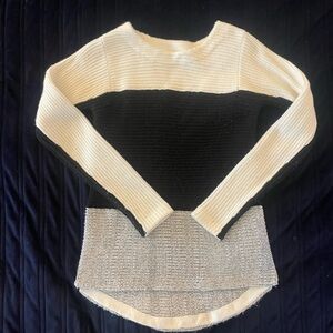 TROUVÉ Striped Tunic Sweater